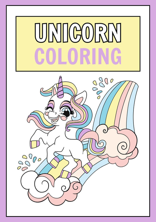 Unicorn Affirmations Colouring Booklet